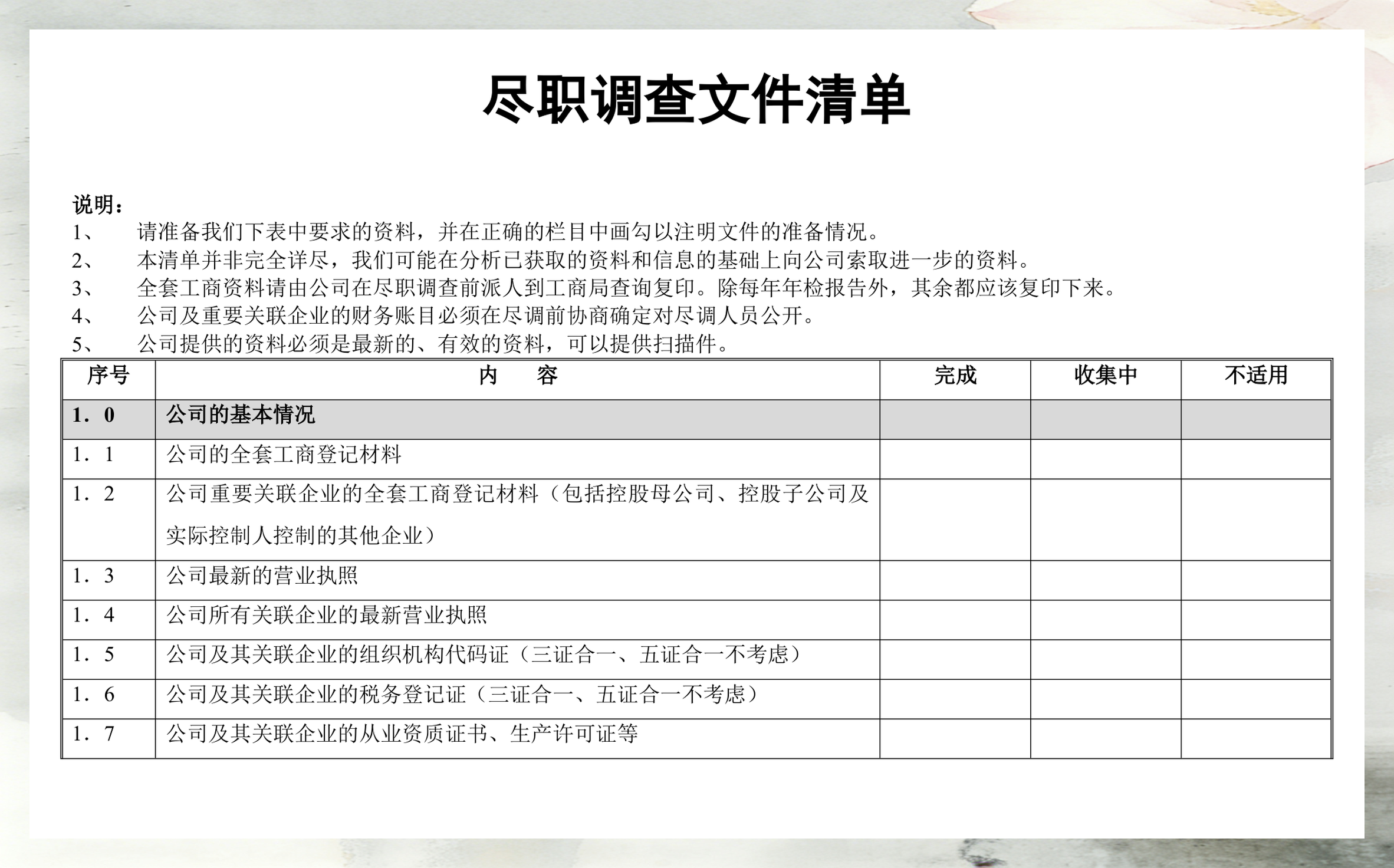 尽调清单模板定制(尽调资料清单如何提供)自贡市 尽调清单模板定制(尽调资料清单如何提供)自贡市